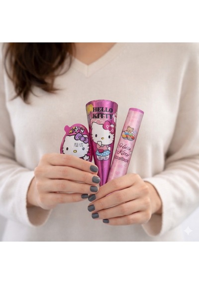 +10 Parça Hello Kitty Hediye Kutusu Lisanslı