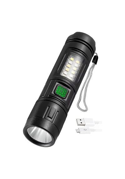 Tr 7 Mod Şarjlı El Feneri Zoomlu Type-c Cob Led Lamba Acil Durum Işığı 4228