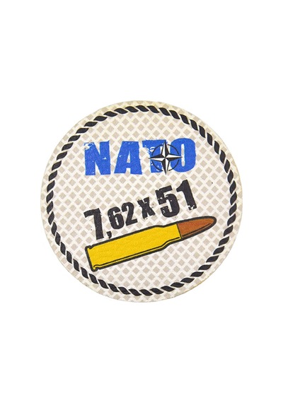 Nato 762 X 51 - Cırt - Patch - Peç - Arma - 8 Cm Gri