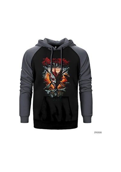 Kreator Knifes Kırmızı Renk Reglan Kol Sweatshirt / Hoodie