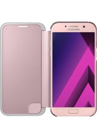 Galaxy A5 2017 İle Uyumlu Clear View Cover Kılıf Pembe Ef-za520cpegww