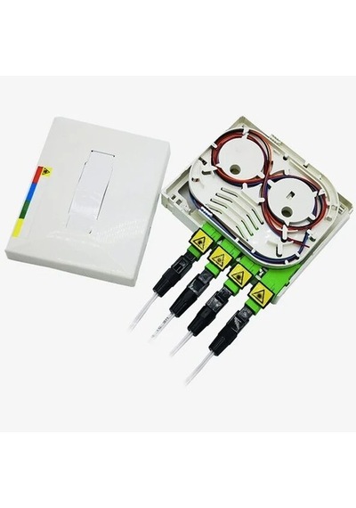Ods 1 Port Surface Fiber Optik Duvar Tipi Keystone Jak Kutusu Beyaz 13sfp1pwt