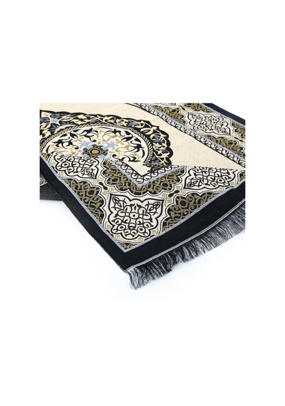 İsme Özel Hediyelik Tafta Seccade Siyah-gold 68x110 Cm - 200 Gr Çok Renkli