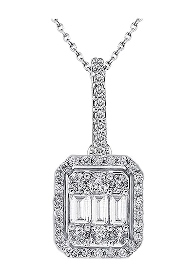Modern Tasarım 0.60 Ct Baget Kare Tektaş Kolye