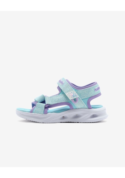 Skechers Sola Glow Sandal Büyük Kız Çocuk Mavi Işıklı Sandalet 303024l Lblv Mavi
