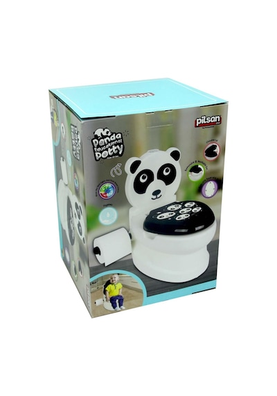 Pilsan Eğitici Eğlenceli Panda Tuvalet 07 561 Beyaz - Siyah