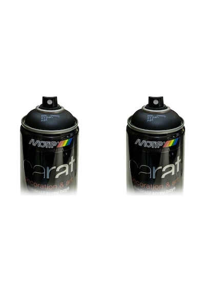 Motip Carat Ral 9005 - Mat Siyah Sprey Boya 2 Adet
