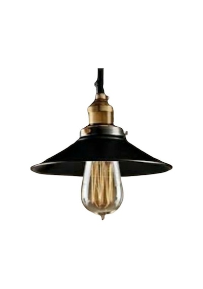 Mylight Retro Rustik Avize Siyah Eskitme Askılı
