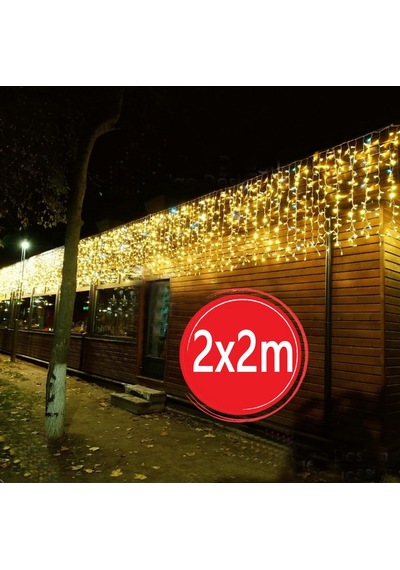 Sunlight 2x2M Sarkıt Perde Led Aydınlatma Dış Mekan G.Işığı Flash Modlu