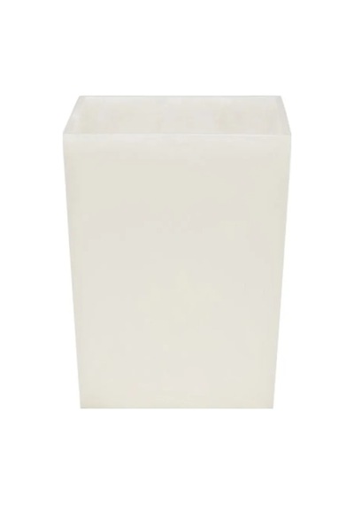 Lal Çöp Kovası, Açık, Kare, 20 X H26.5 Cm - Beyaz Beyaz