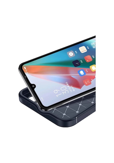 Honor Magic 7 Lite Kılıf Auto Focus Karbon Kapak - Lacivert -