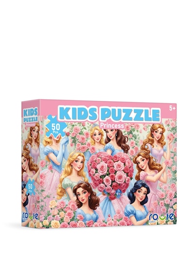 Prensesler Çocuk Puzzle 50 Parça 34 24 Cm