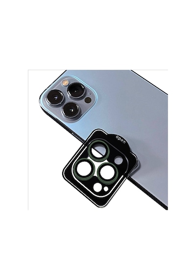 Xemu Apple Uyumlu iPhone 13 Pro Cl-11 Safir Parmak İzi Bırakmayan Anti-refcloive Kamera Koyu Yeşil