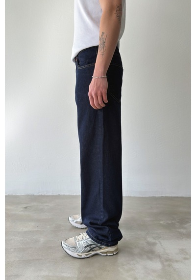 Flaw Dikiş Detaylı Baggy Jean-29099 Lacivert