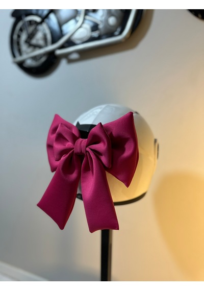 Motor & Motosiklet Pembe Çift Fiyonk Kask Dış Aksesuarı Diğer