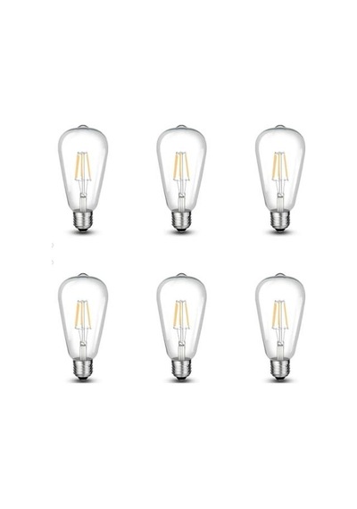 CATA 8W EDİSON LED AMPUL 6'LI (ST-64) (BEYAZ) CT-4353B