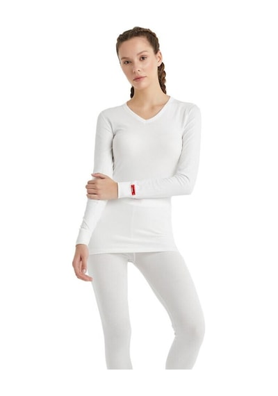 Blackspade V Yaka Beyaz Unisex Uzun Kol Thermal İçlik C7t5n2o1 001