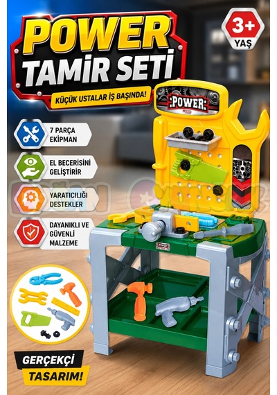 Oyuncak Power Tamir Set 03033
