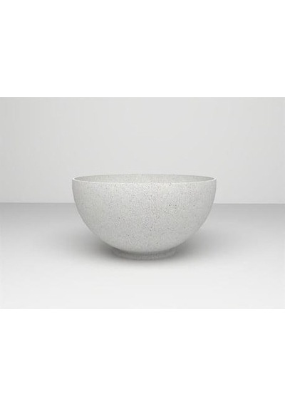 Nuano Consept Krater Serisi Yuvarlak Saksı Beyaz 50x25