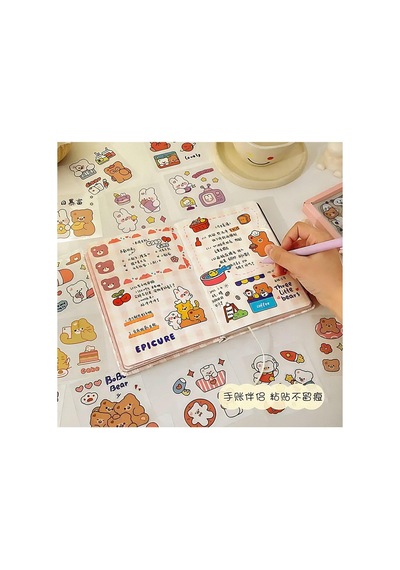 Good Time Temalı 100 Yaprak 4 Bölmeli Sticker Seti Bullet Journal