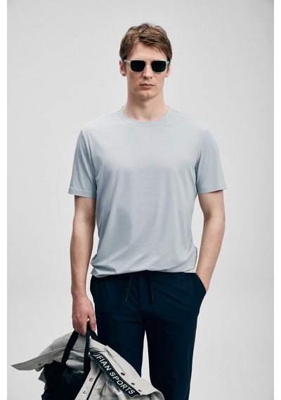 Nuvor Hi- Tech Performance Dikişsiz T- Shirt Açık Gri111020319100180