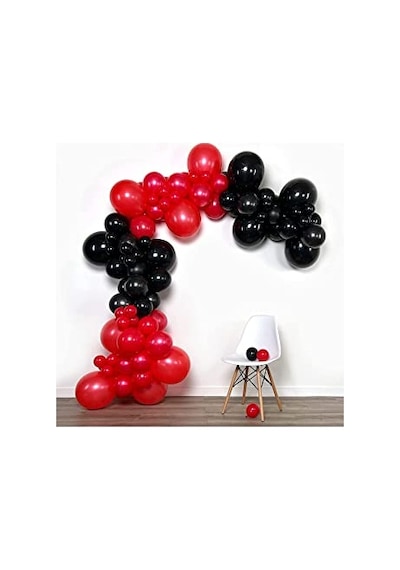 Kırmızı-siyah Balon Seti 50 Adet 2 Yaş Mavi