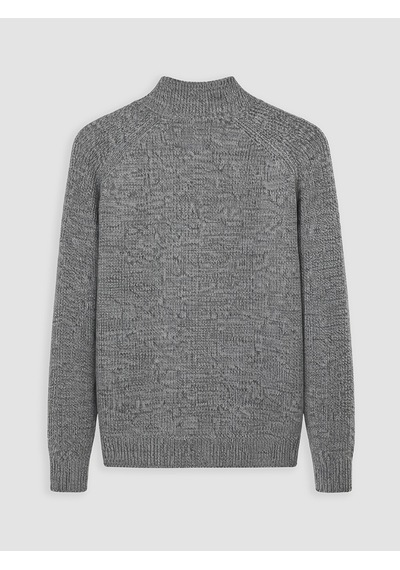LC Waikiki Lc Waıkıkı Gri Regular Fit Dik Yaka Erkek Triko Hırka