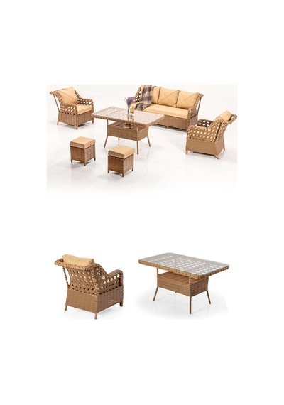 Dora Garden Home Ecem 7 Kişilik 3+1+1 2 Adet Puff Hediyeli Rattan Bahçe Takımı Kahverengi Siyah Çizgili Dora Garden Home Ecem 7 Kişilik 3+1+1 2 Adet Puff Hediyeli Rattan Bahçe Takımı Kahverengi Siyah Çizgili