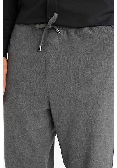 Defacto Pantolon Relax Fit Beli Bağcıklı Cepli Basic Düz Düz Paça B7336AX23WNAR162 Antrasit