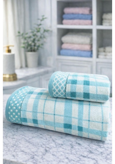 Özdilek Weave Best Set Hamam Takımı Yeşil-lila Çok Renkli