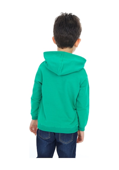 Toontoy Kids Toontoy Erkek Çocuk Baskılı Sweatshirt Koyu Yeşil