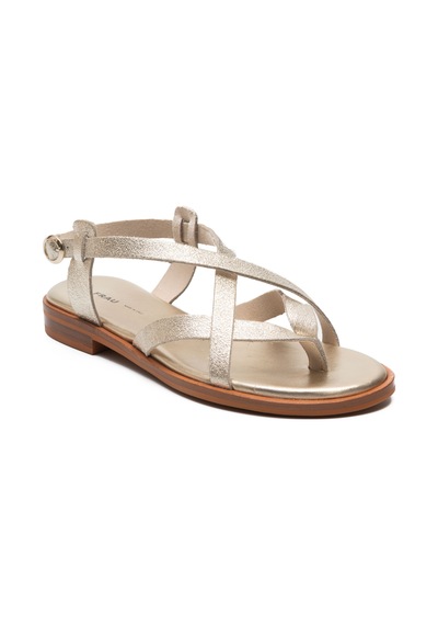 Platıno Sandalet Kadın 86x2 Frau Lamınato-s Leather Platino Platin
