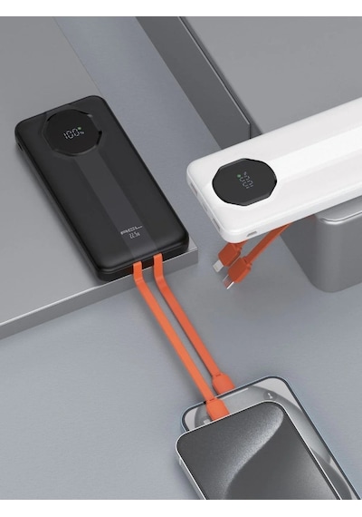 Pw-106 10.000 Mah Powerbank 22.5w 3a Hızlı Şarj Lcd Göstergeli Dahili Type-c Lightning Kablolu Usb-c Giriş Çıkış Beyaz Çok Renkli Pw-106 10.000 Mah Powerbank 22.5w 3a Hızlı Şarj Lcd Göstergeli Dahili Type-c Lightning Kablolu Usb-c Giriş Çıkış Beyaz Çok Renkli