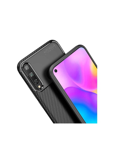 Huawei P40 Lite E Kılıf Zore Negro Silikon Kapak Siyah