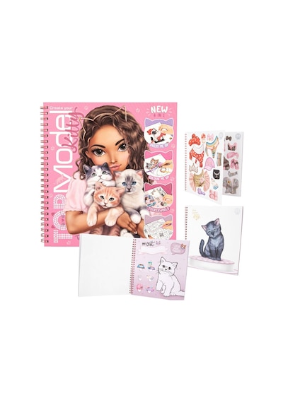 Top Model Kitty Boyama Kitabı Çok Renkli