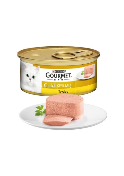 Gold Kıyılmış Tavuklu Yaş Kedi Maması 85 Gr X 24 Adet