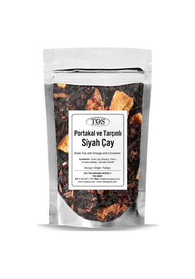 Tos The Organic Spices Portakal ve Tarçınlı Siyah Çay 100 G