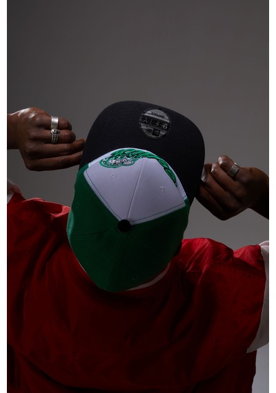 Berellini Celtics Hip-hop Şapka Özel Kolleksiyon Yeşil - Siyah
