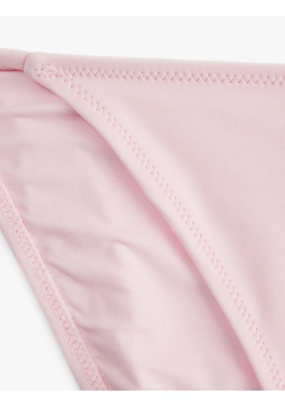 Koton Yanları Bağlamalı İpli Bikini Altı Pembe 6sak00002mm Gül Renği