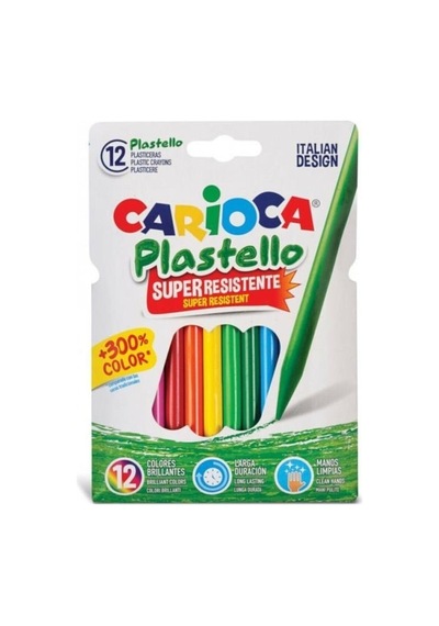 Yıkanabilir Pastel Boya Kalemi, 12'li Set, Kirletmeyen 103 Ivory