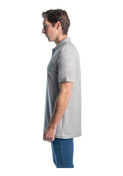 Şensel, Polo Yaka Tişört, Gri -136E131- T-Shirt, Tshirt, Kısa Kol