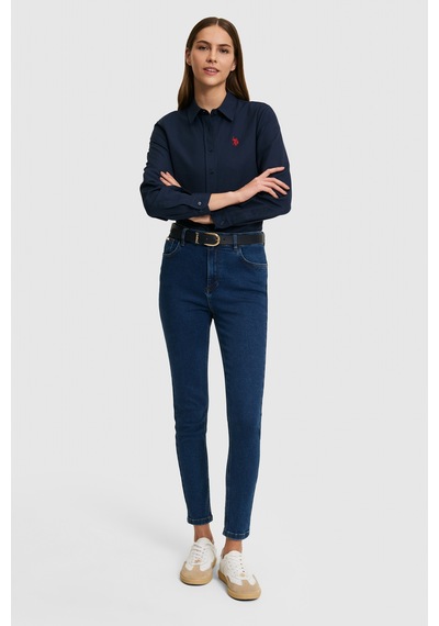 U.s. Polo Assn. Kadın Lacivert Gömlek Basic 50324791-vr033