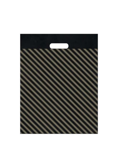 Naksan Takviyeli Siyah Çizgili Poşet 23x36 Cm No:2 50 Adet