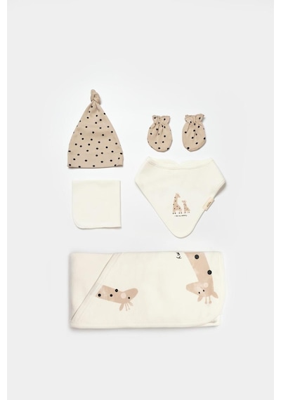 BabyCosy Bebek 10 Parça Set, %100 Organik Pamuk, Bebek Ve Yenidoğan Serisi, Hastane Çıkışı Seti - Csy5112 Renkli