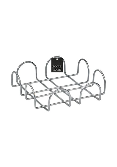 Parlak Silver 18 Cm Peçetelik Büyük Boy Peçete Standı Kafe Restoran Otel Paslanmaz Metal Gümüş