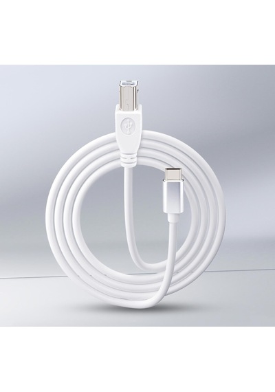 Cr68 Type-c/usb-b Yazıcı Kablosu 1mt Type-c Girişli Laptop, Tablet Ve Telefon Uyumlu Yazıcı, Tarayıcı Ve Enstrüman Bağlantı Kablosu