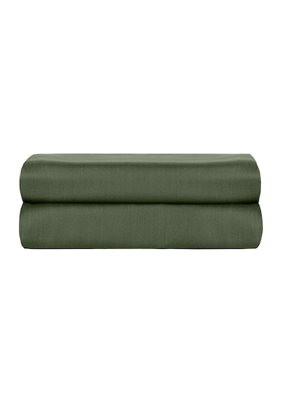 Linestyle Tek Kişilik %100 Pamuk Saten Lastikli Çarşaf 100x200+35 Cm Haki