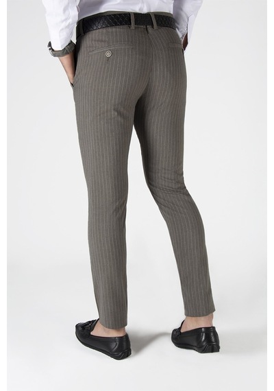 Terapi Men Erkek Slim Fit Dik Çizgili Italyan Kesim Keten Pantolon 21k-2200420-2 Kahve Kahverengi Terapi Men Erkek Slim Fit Dik Çizgili Italyan Kesim Keten Pantolon 21k-2200420-2 Kahve Kahverengi