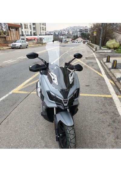 Motocam Sym Adx 250 Ön Cam 2024-2026 Model 75cm Şeffaf Renkli 4mm Uzun
