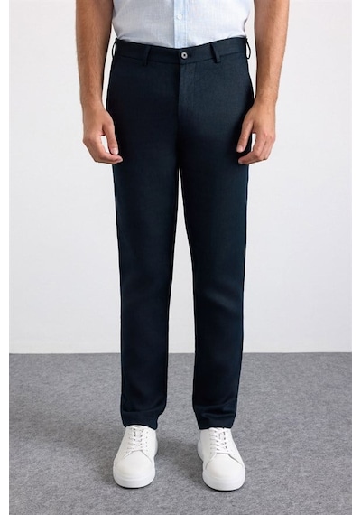 Süvari Lacivert Regular Düz Normal Bel Jogger Pantolon Pn2020500763-m09